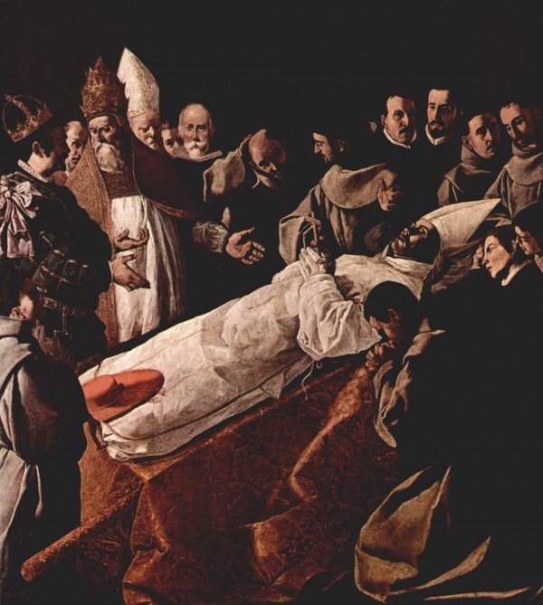 Death of a cardinal by Francisco de Zurbaran